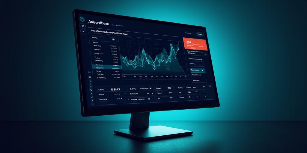 Modern dark mode dashboard showing predictive retention analytics