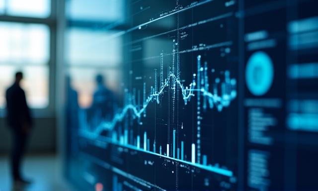 Data analytics showing customer behavior patterns