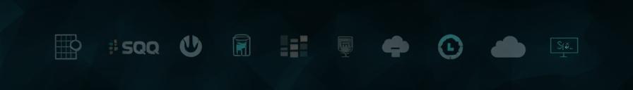 Grid of various cloud and database provider logos